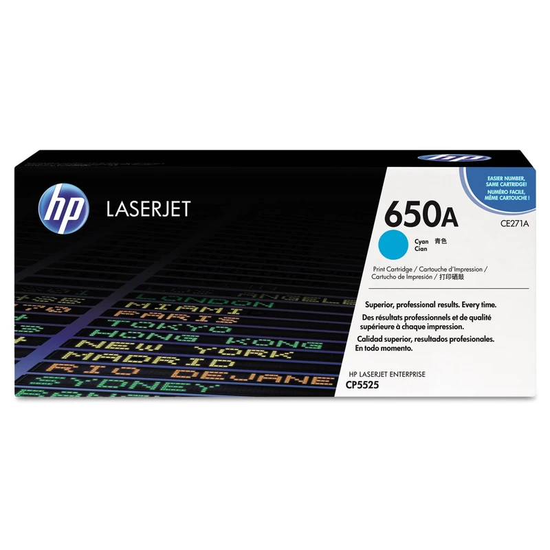 HP CE271A Toner Cartridge for Laserjet CP5520/CP5525DN/CP5525N/CP5525XH - Cyan