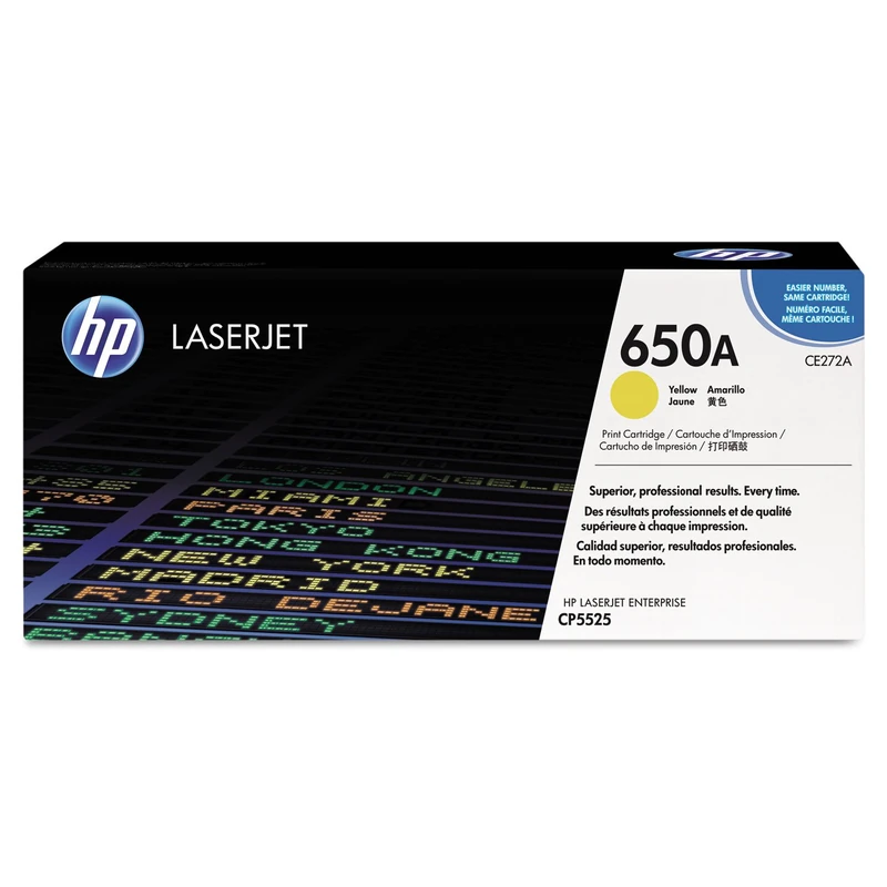 HP 650A Yellow Original LaserJet Toner Cartridge (CE272A)