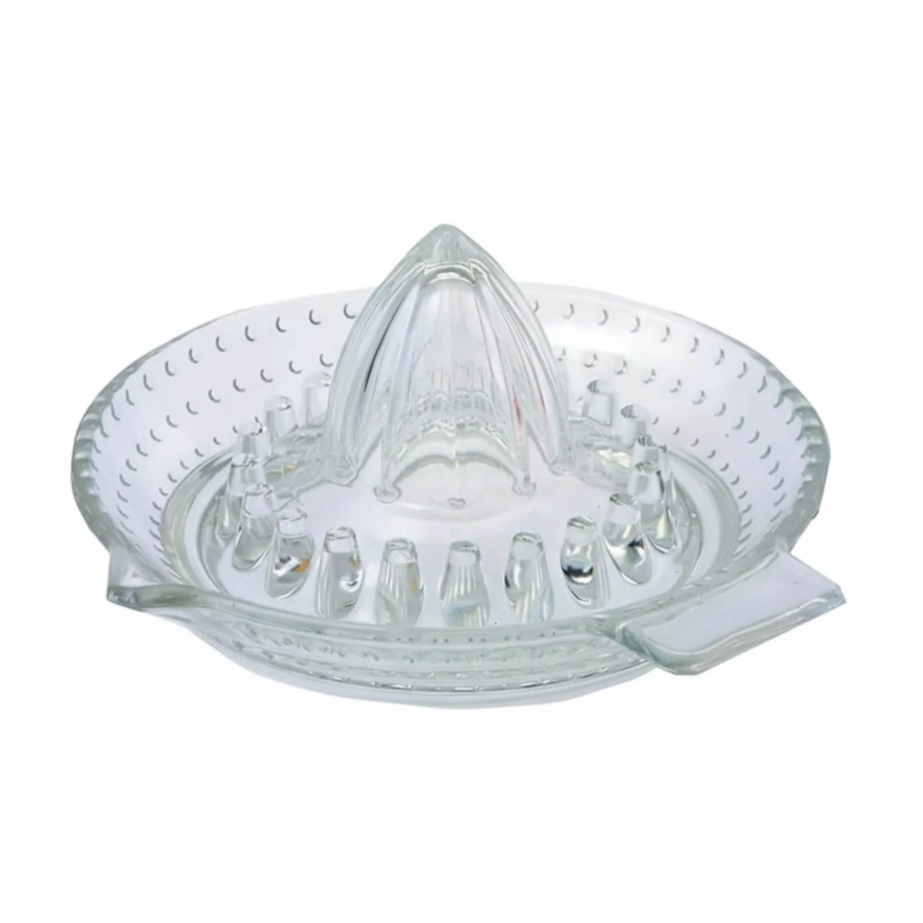 KitchenCraft Manual Citrus Juicer / Lemon Squeezer, Glass, 14.5 cm