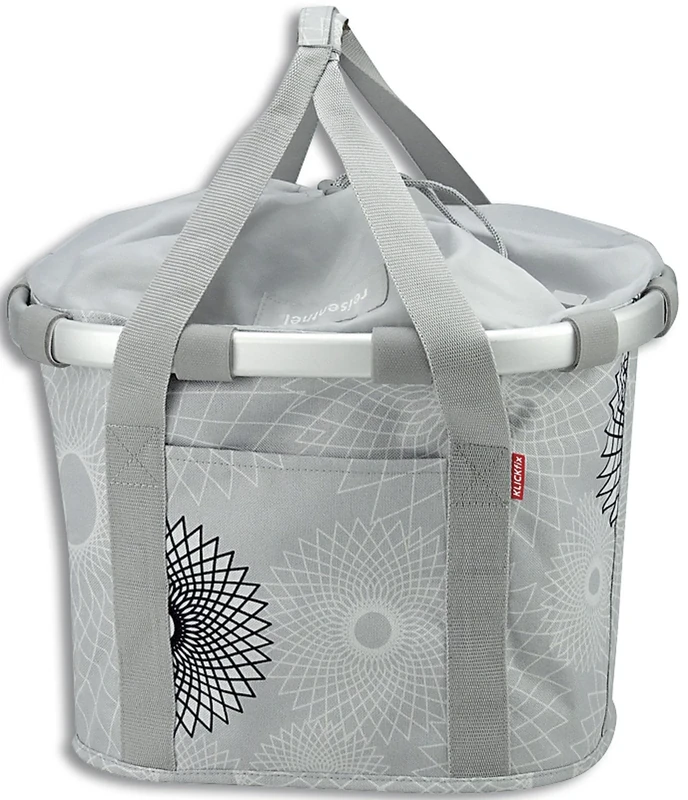 Rixen & Kaul Reisenthel Bike Basket - Crystals Light Grey, 15 Litre