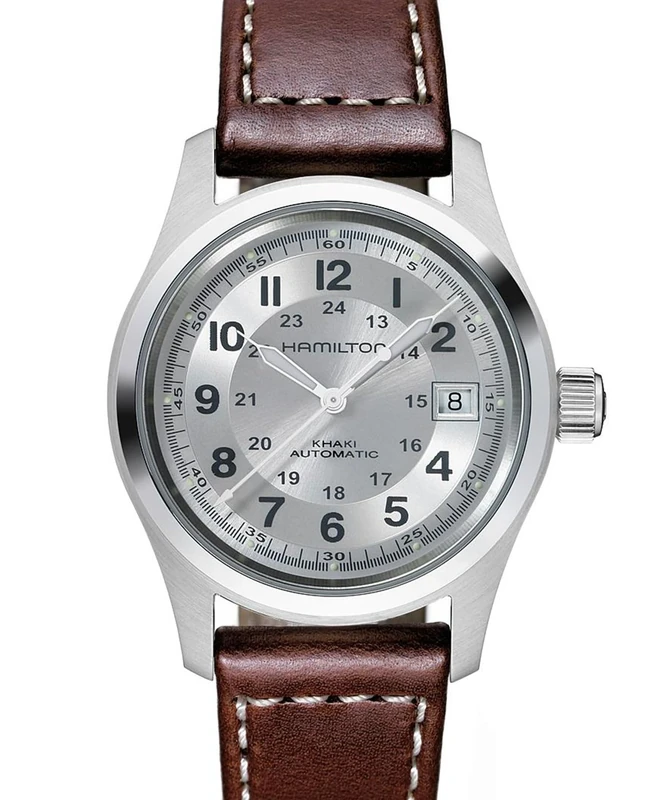 Hamilton Men's Analogue Automatic Watch with Leather Strap H70455553