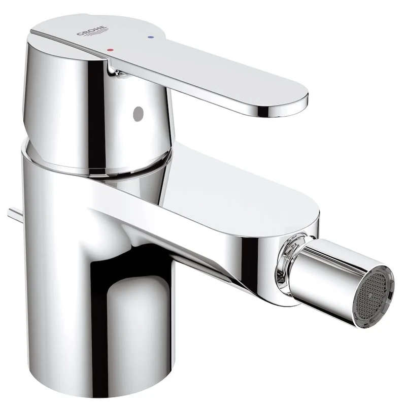GROHE Get Single-Lever Bidet Mixer, with Pop-Up Waste Set, Metal Lever, Water-Saving, Chrome Easy to Install 32885000