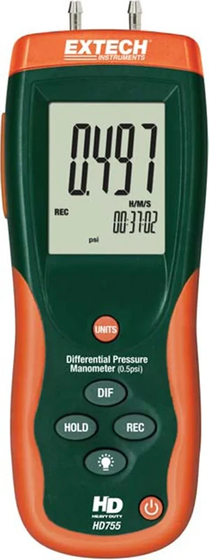 Extech HD755 0.5 PSI Manometer and Pressure Meter