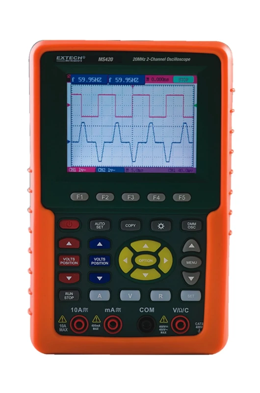 Extech MS420 20 MHz 2-Channel Digital Oscilloscope