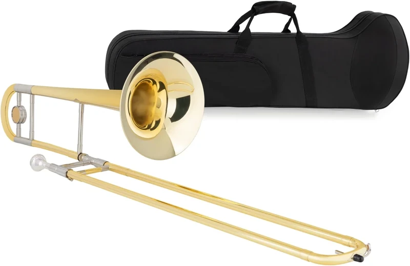 Classic Cantabile Tenor Trombone, Bb Tuning, Brass, Nickel Silver Inner Slide, 215 mm Bell, Bore 13.9 mm, Lacquered, Including Case, Mouthpiece and Cleaning Cloth