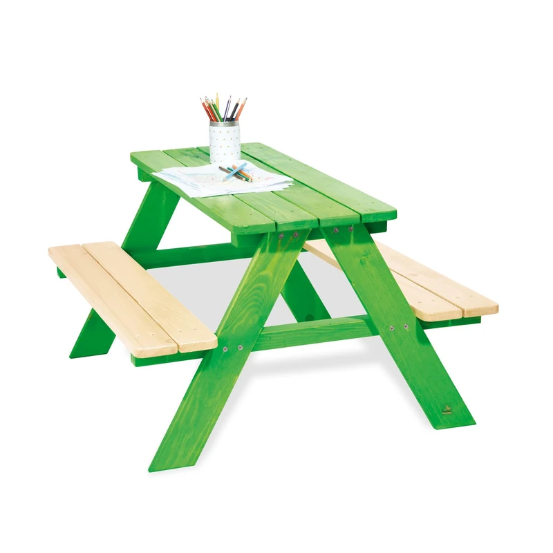 Pinolino Nicki for 4 Benches with Table (Green)