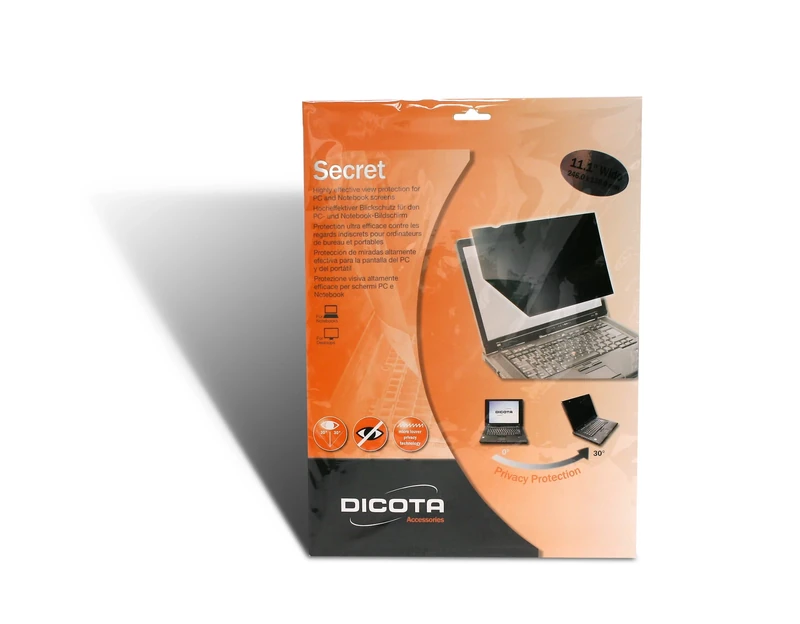Dicota 'Secret' Privacy Filter Using the Latest Microlouver Technology 21.5-inch Widescreen Option with 16:9 Aspect Ratio