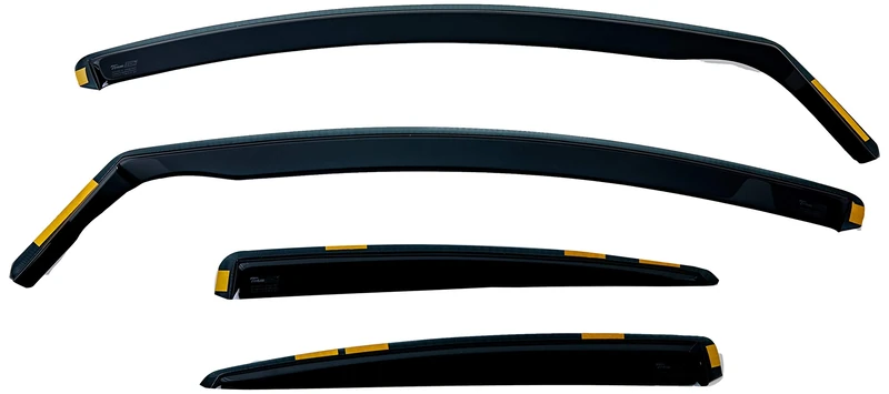 HEKO-15279 Front Rear Wind Deflectors Fits Ford Mondeo 2007 on 4-Door 5-Door (4 Pieces)