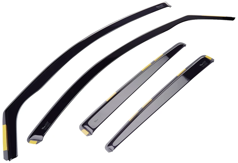 HEKO-17252 Front Rear Wind Deflectors Fits Hyundai i10 2008 on 5-Door Hatchback (4 Pieces)