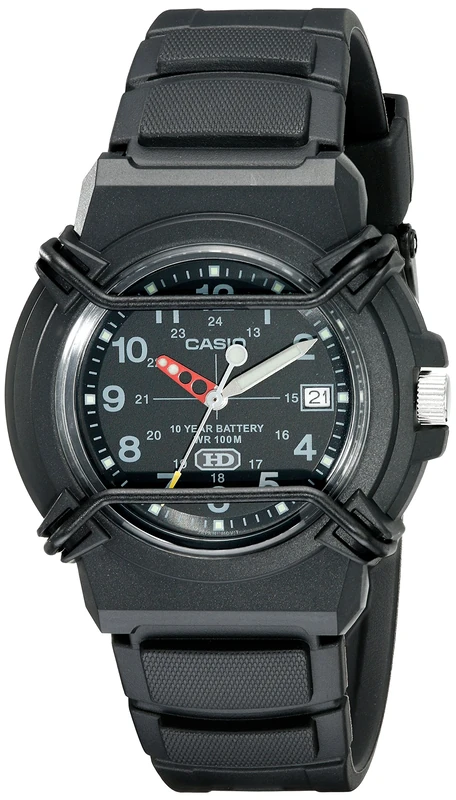 Casio HDA-600B-1BV Men's Sport Watch - Black Resin Strap - Image 1
