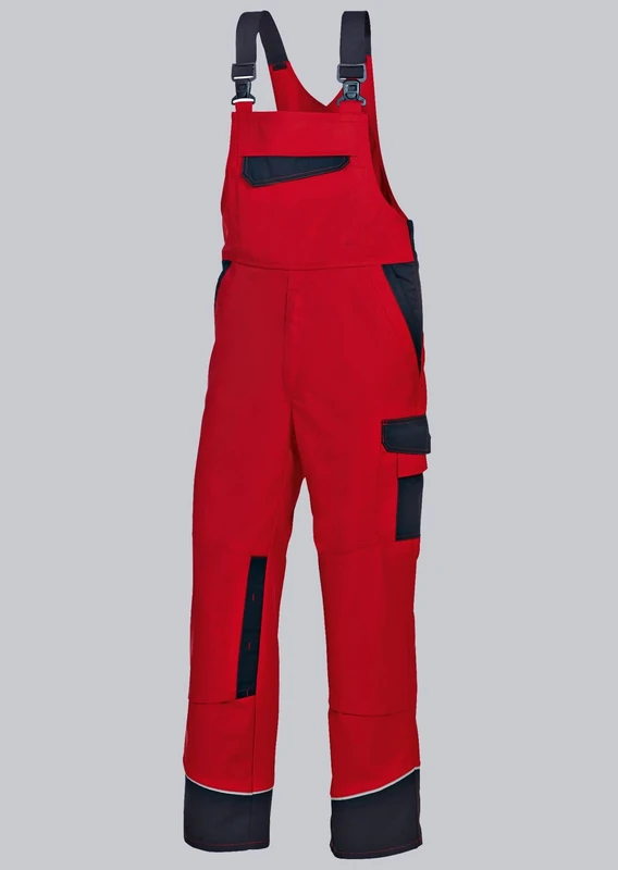 BP 1796-720-13-58l, Work trousers, with double waist button and elasticated back 305,00 g/m², Reinforced cotton royal blue/night blue, 41/42l