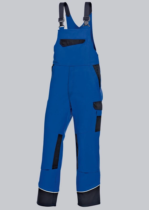 BP 1796-720-13-50s, Work trousers, with double waist button and elasticated back 305,00 g/m², Reinforced cotton royal blue/night blue, 34s