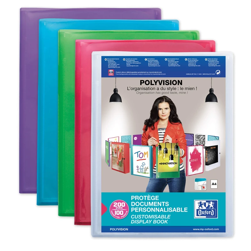 Elba Polyvision 100211079 A4 Blue/Pink/Purple/Green