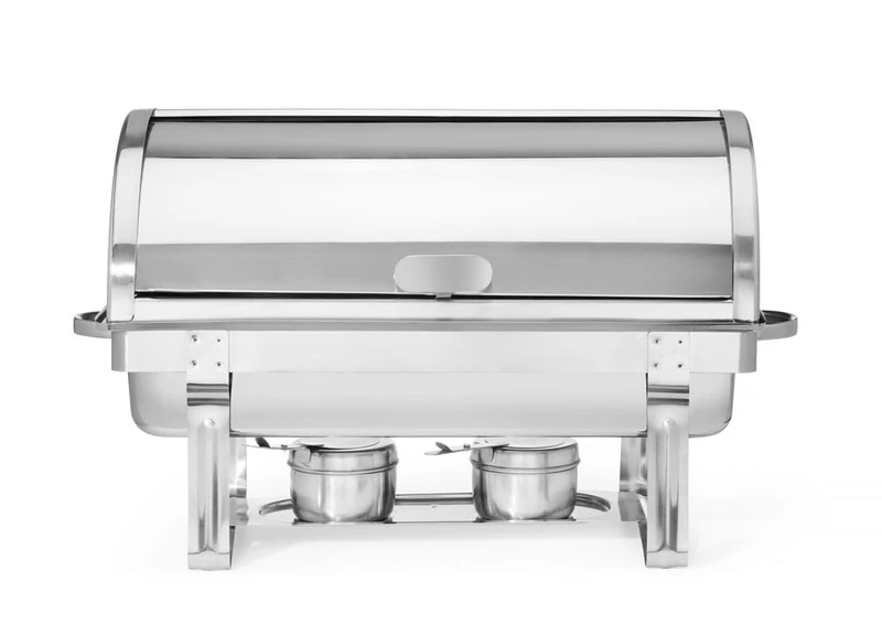 HENDI 470206 Rolltop-Chafing dish Gastronorm 1/1, 590x340x(H)400 mm, 9 L, grey