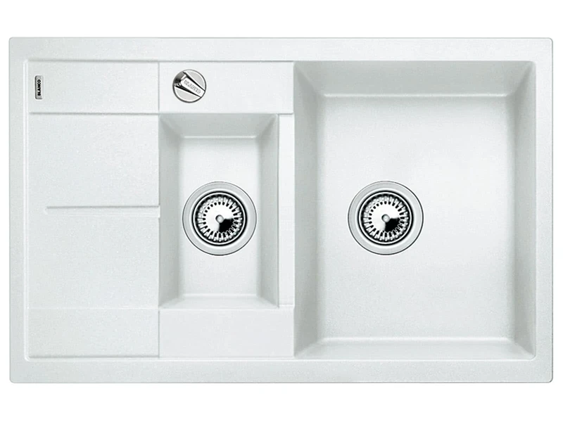 Blanco Metra Silgranit PuraDur Kitchen Sink,White (weiß),60cm Base Cabinet
