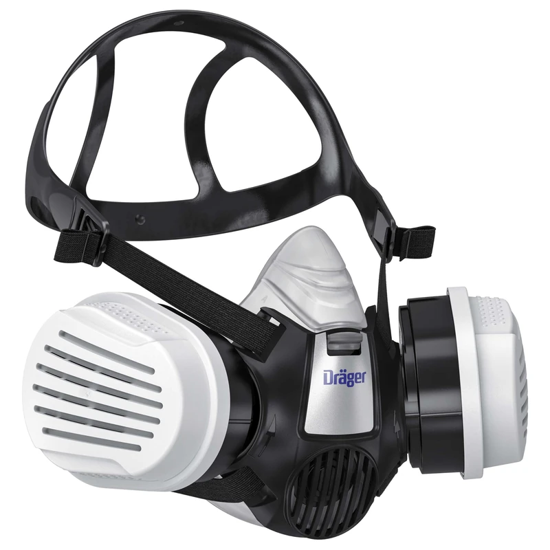 Dräger Spray Paint Mask, Respirator Mask X-plore 3300 + 2x reusable A2 P3 filters for Airbrushing, Agricultural Pesticide Spraying & Resin Epoxy Work against Dust, Gases & Vapours - Mask Size M