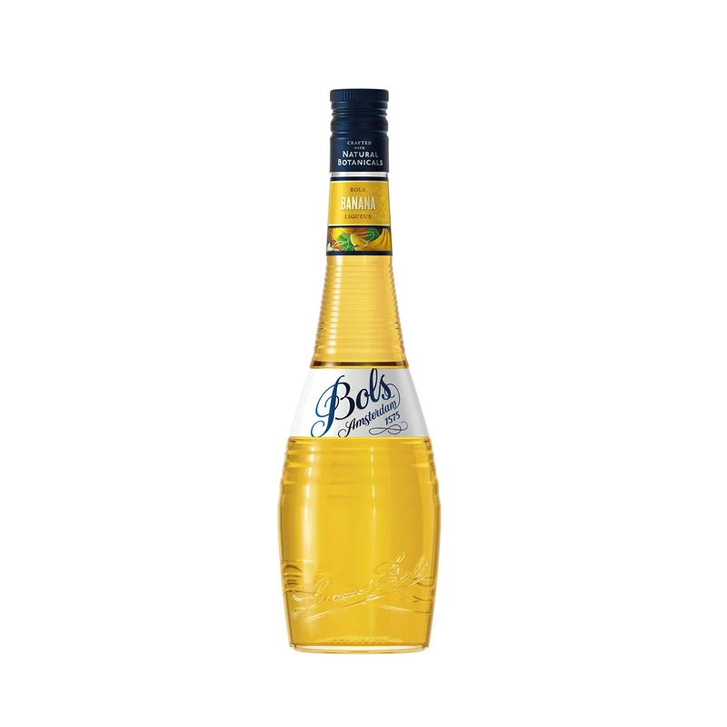 Bols Creme de Bananes Liqueur, 50cl - 17 Percent ABV Banana Flavoured Spirit Crafted with All Natural Botanicals - Artisanal Liqueurs for Cocktails