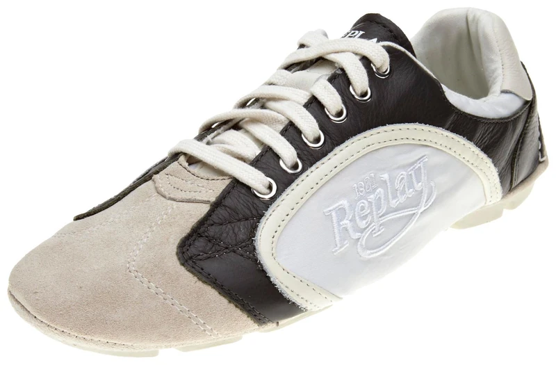 Replay Men's Bakar White/Dark Grey Fashion Trainer Gmm01.002.C0004S.780 11 UK
