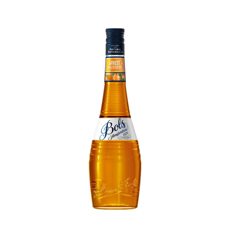 Bols Apricot Brandy Liqueur, 50cl - 24 Percent ABV Apricot Flavoured Spirit Crafted with All Natural Botanicals - Artisanal Liqueurs for Cocktails