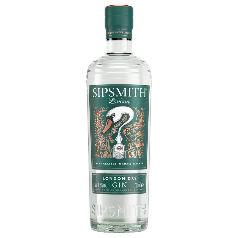 Sipsmith | London Dry | Made in London | Craft | Gin | Smooth | Juniper | Copper Pot Still | Classic | 41.6% ABV | 70cl