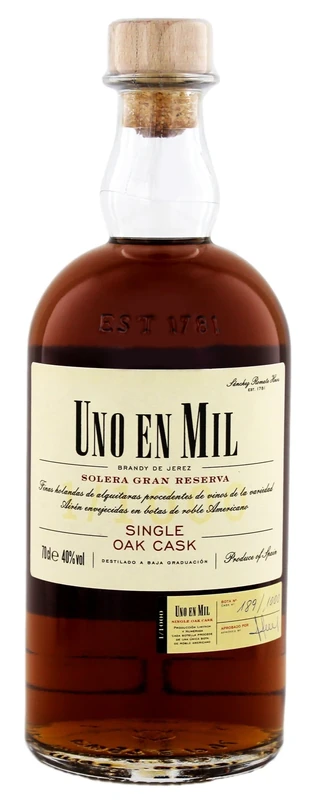 Sanchez Romate Uno en Mil Spanish Brandy 70 cl