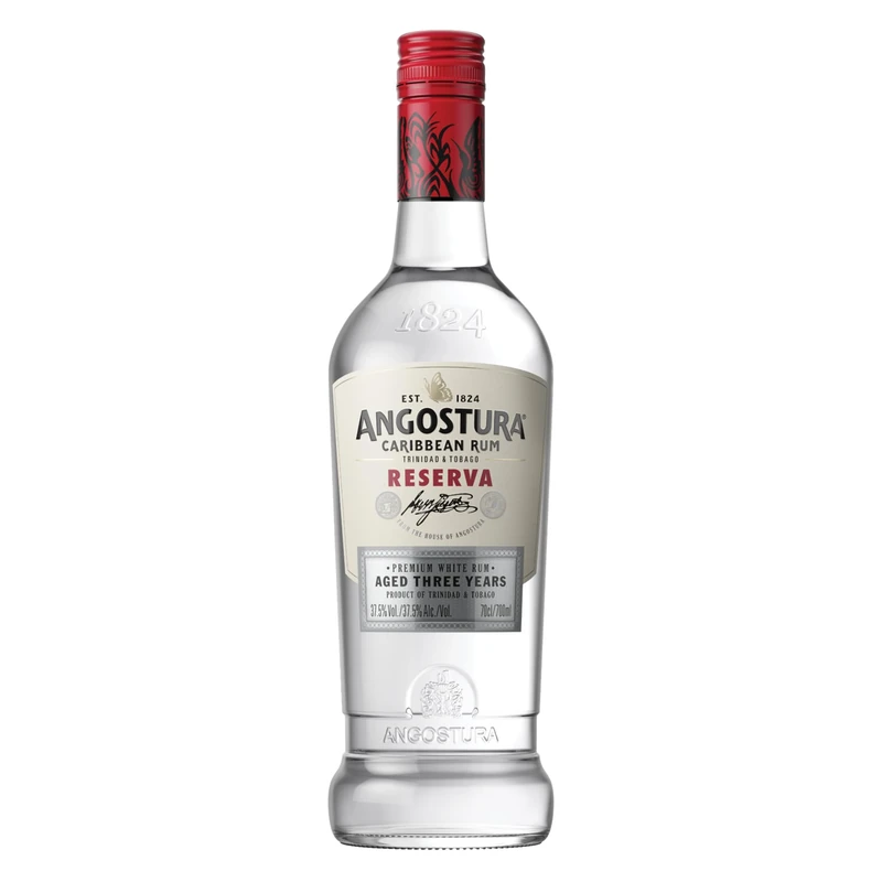 Angostura 3-Year-Old Superior White | Premium Caribbean Rum | 37.5% ABV | 70cl | Aged 3 year | Notes of tropical fruit, vanilla & toasted coconut | Clean, smooth finish designed for cocktails