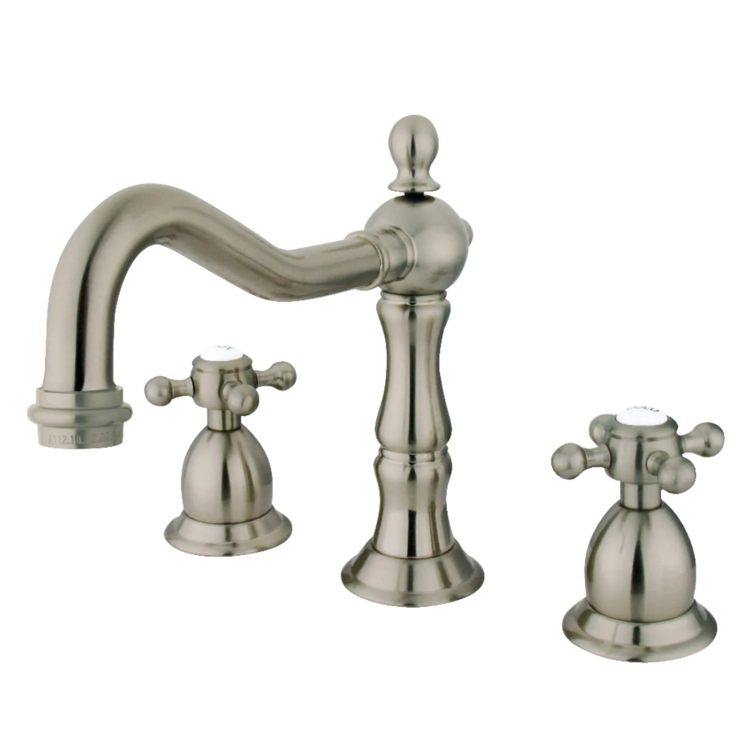 Kingston Brass KS1978BX Heritage Widespread Lavatory Faucet, 7-1/2-Inch, Brushed Nickel