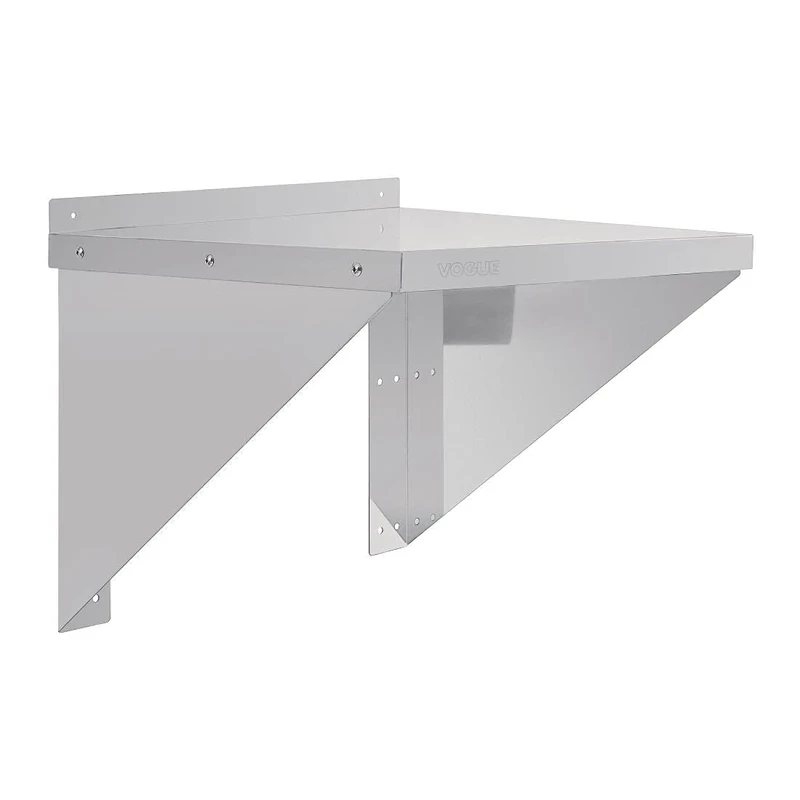 Vogue Microwave Shelf, Stainless Steel, Dimensions: 490(H) x 560(W) x 460(D)mm, Maximum Load: 35kg, Polished Finish, Flat Packed, CD550