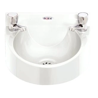 BasiX CE987 Hand Wash Basin, Basic Polycarbonate, White