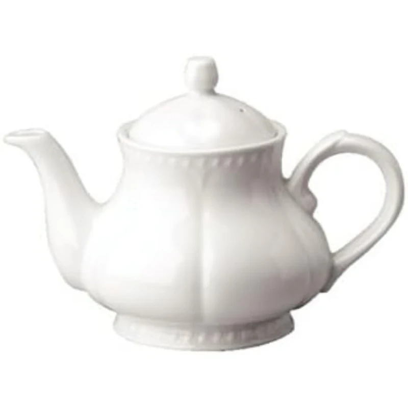 Churchill M529 Buckingham Tea Pot, 2 pint, White, Pack of 4