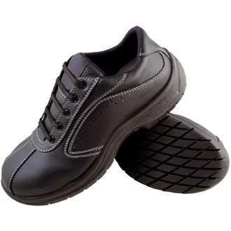 Lites Safety Footwear A398-38 Lites Side Perforated Lace Up, EU 38, Black