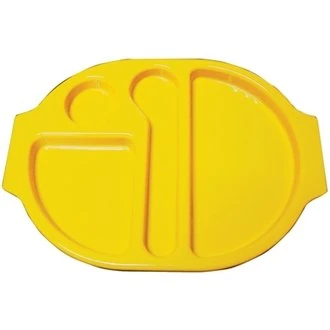 Kristallon DL127 Food Compartment Trays, Small, Yellow