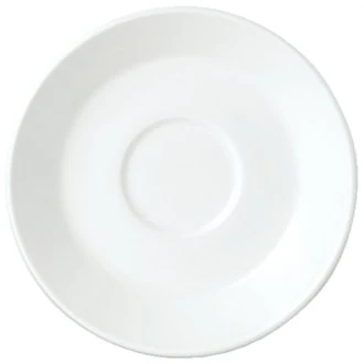 Steelite V0097 Simplicity Low Cup Saucer, 12 oz., White (Pack of 36)