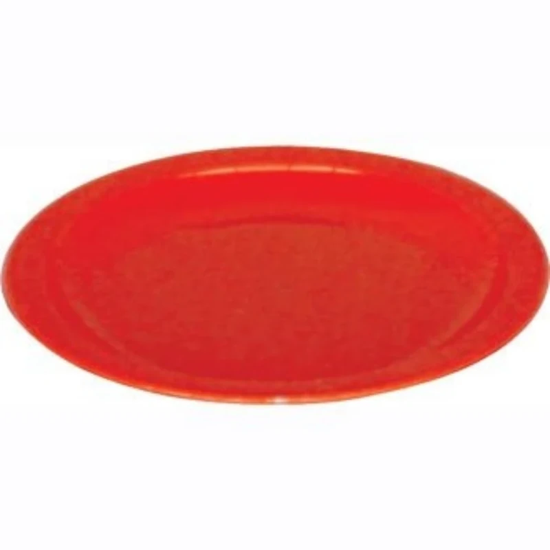 Kristallon CB766 Polycarbonate Plate, Size: 6", Red (Pack of 12)