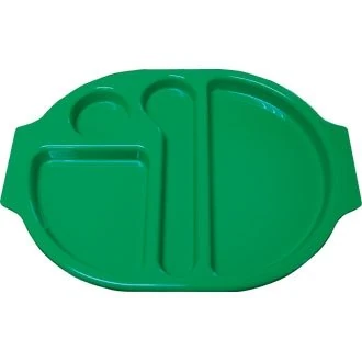 Kristallon U040 Food Compartment Trays, Green (Pack of 10)