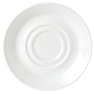 Nextday Catering V0044 Simplicity Low Cup Saucer, 8 oz., White (Pack of 36)