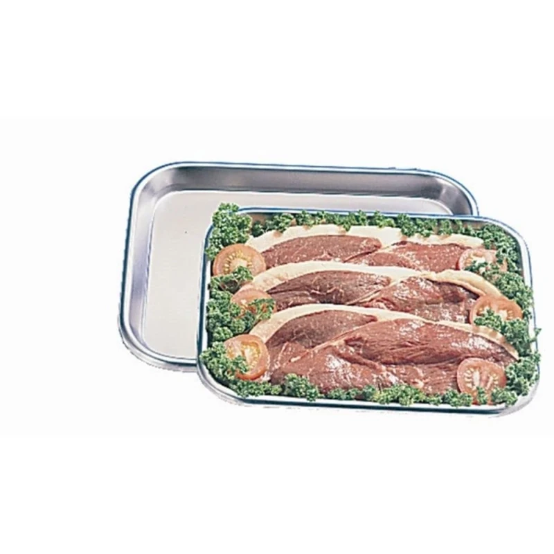 Stalwart J820 Butchers Tray, Stainless Steel, 12.5 x 10"