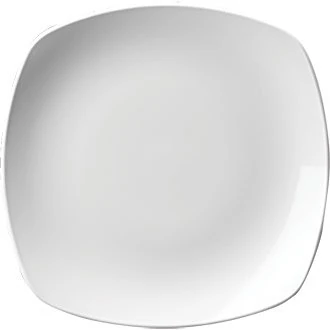 Churchill W890 Whiteware Square Plate, 8.5 Inch, Plain, Pack of 24