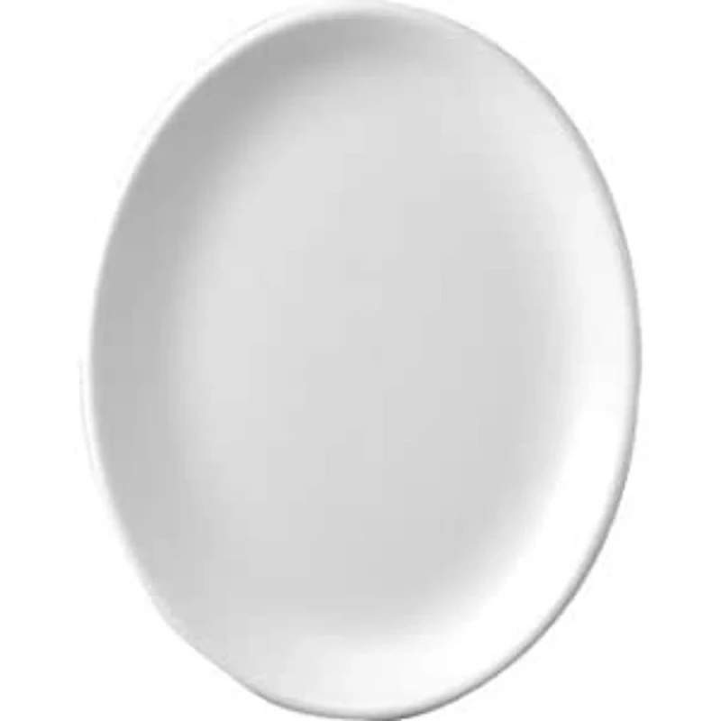 Churchill P744 Plain Whiteware Oval Platter, 10 Inch, Pack of 12
