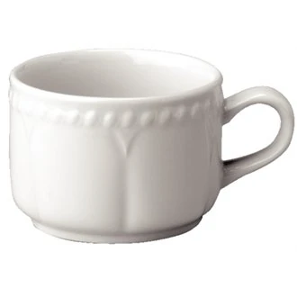 Churchill P850 Buckingham Stacking Tea Cup, 7.5 oz., White (Pack of 24)
