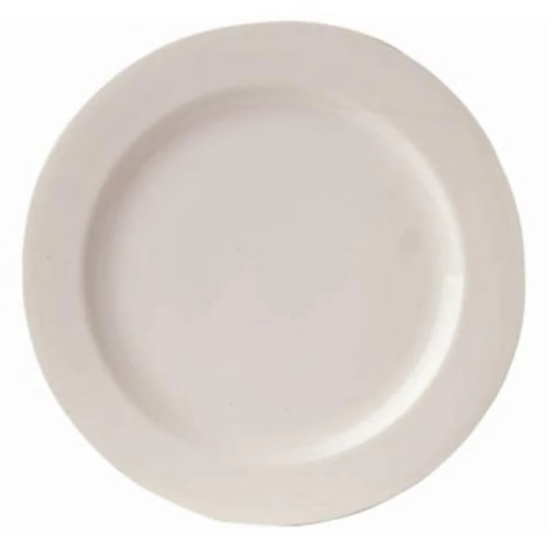 Royal Porcelain CG008 Royal Porcelain Classic Wide Rim Plates, 240 mm, White