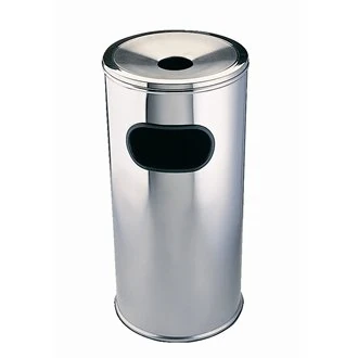 Stalwart C539 Lobby Bin, Stainless Steel, Mirror Finish, 20 cm Dia. x 60 cm High