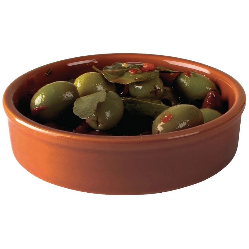 Olympia Rustic Mediterranean Large Dishes 134mm Food Serving Bowls 6pc