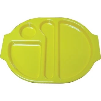 Kristallon U039 Food Compartment Trays Yellow (Pack of 10)
