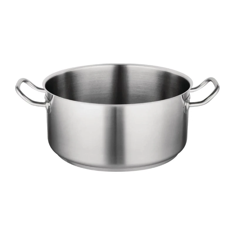 Vogue Casserole Pan 28 cm/7.5 Litre, Stainless Steel, Induction Compatible Casserole Pan, Suitable for all Cooking Surfaces, Compatible Lid: M951 (Sold Separately), T177