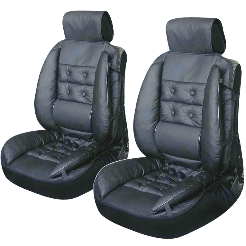 Provence Outillage Peraline 3707 Black Polyethylene Seat Covers Pair - Image 1