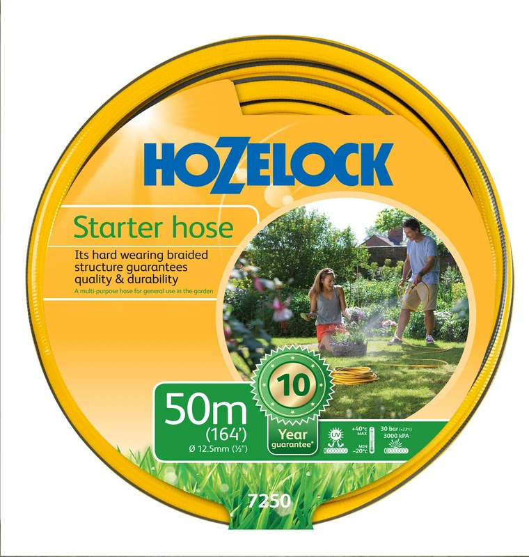 Hozelock 50m Starter Hose 12.5mm (1/2") - 4-Layer Reinforced