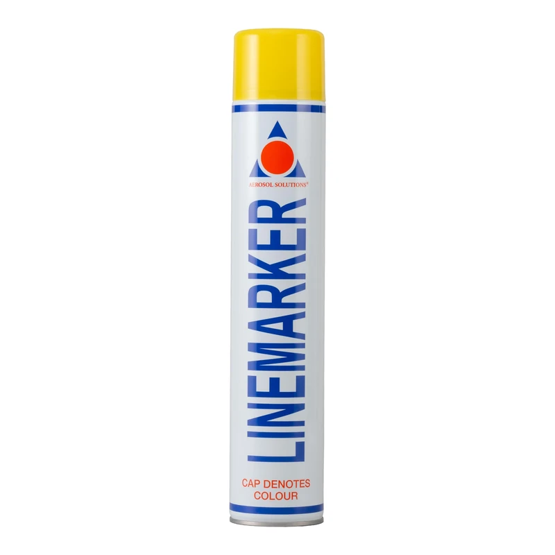 Aerosol Solutions Line Marker Spray Paint - Yellow, 750ml