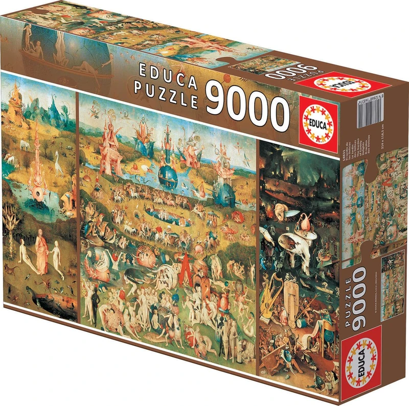 Educa 14831 - The Garden of Earthly Delights, Hieronymus Bosch - 9000 pieces - XXL Puzzle