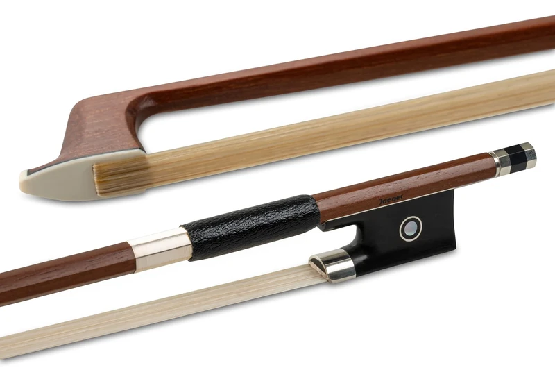 GEWA violin bow Massaranduba Student 3/4 natural hair, angular stick, ebony frog with small bowl